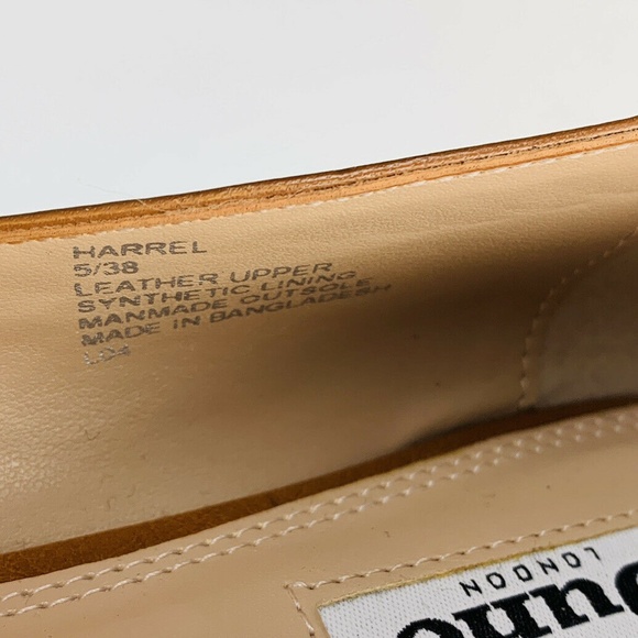 Dune Londen Leather Brown Flats EU38 - Picture 7 of 8